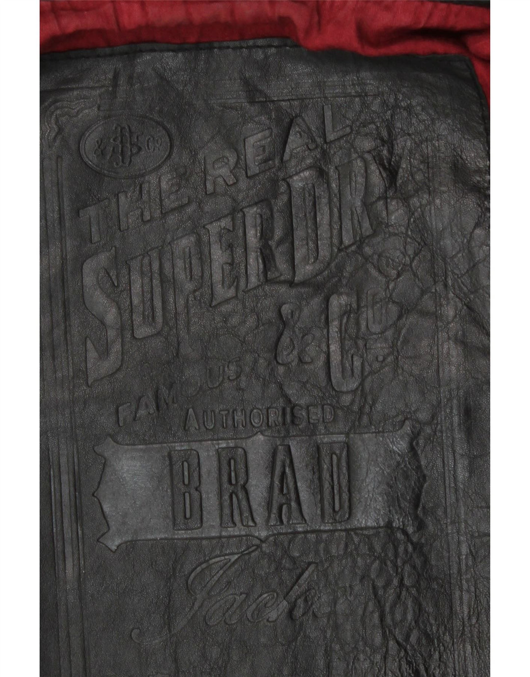 Мужская кожаная куртка Superdry в стиле милитари UK 38, средний черный кожаный цвет