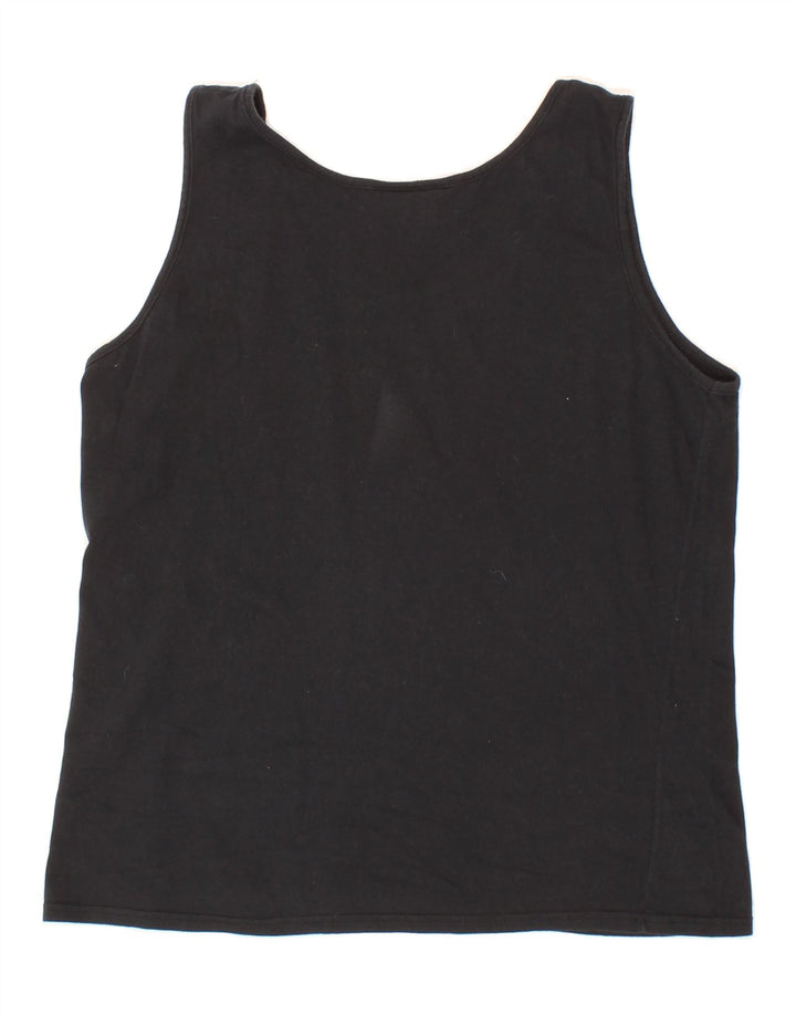 ASICS Womens Vest Top UK 14 Large Black Vintage Asics and Second-Hand Asics from Messina Hembry 