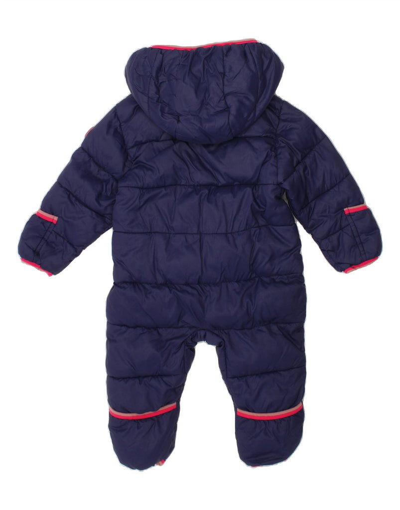 MICHAEL KORS Baby Girls Winter Hooded Jumpsuit 6-9 Months  Navy Blue Vintage Michael Kors and Second-Hand Michael Kors from Messina Hembry 