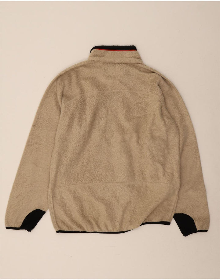 Мужская флисовая куртка Fila UK 40, большая, бежевая, полиэстер с цветными блоками