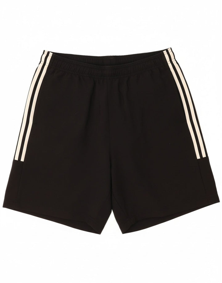 ADIDAS Mens Sport Shorts Large Black Polyester