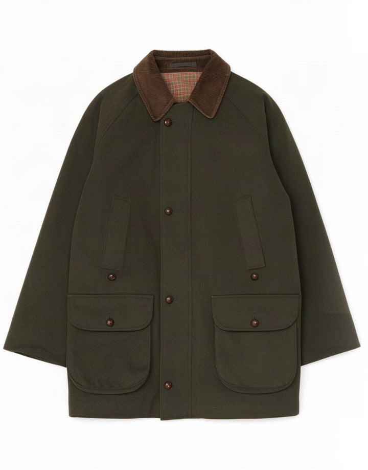 Мужская куртка Barbour UK 42 XL, зеленая шерсть