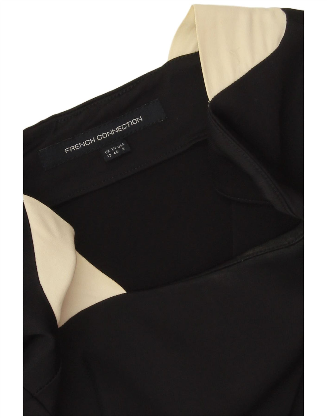 Женское платье-футляр French Connection UK 12, средний черный цвет с цветными блоками