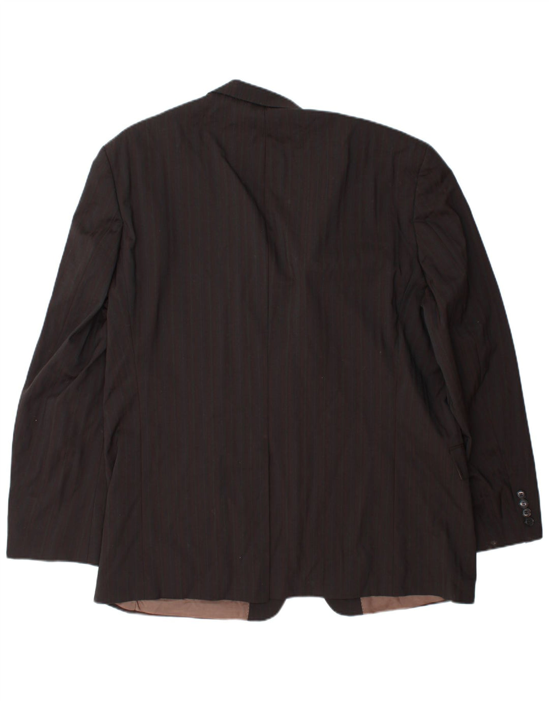 Мужской пиджак с 2 пуговицами HUGO BOSS EU 58 4XL, коричневый в тонкую полоску, шерсть