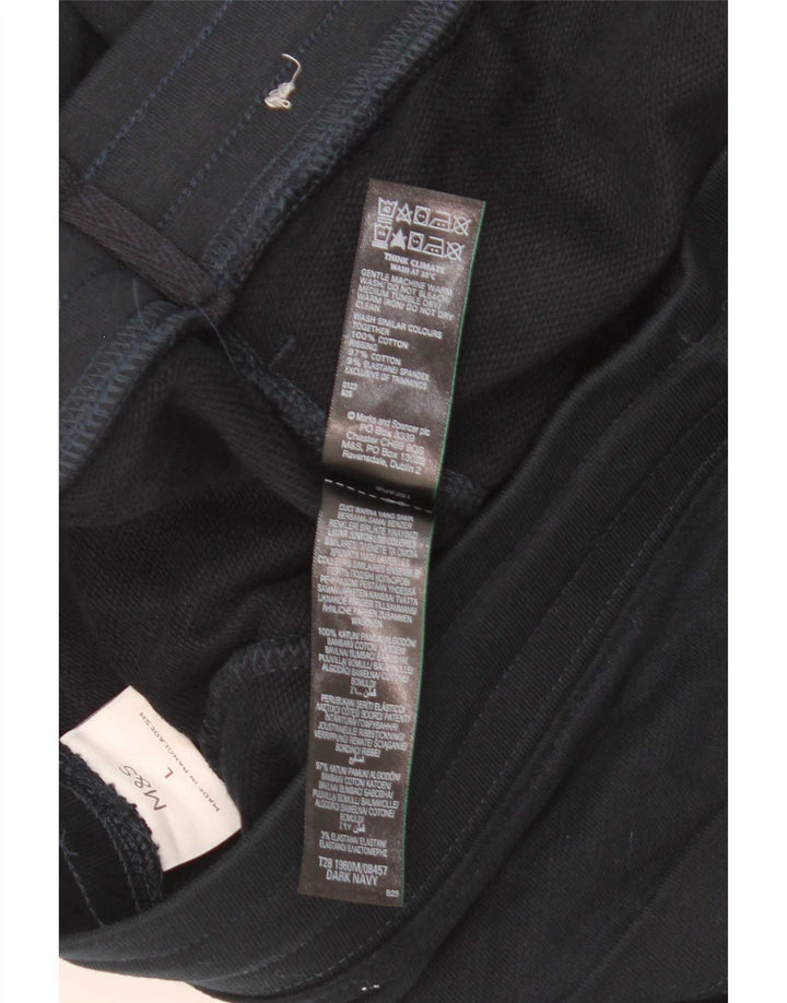 Мужские спортивные шорты Marks & Spencer, большие темно-синие, хлопок