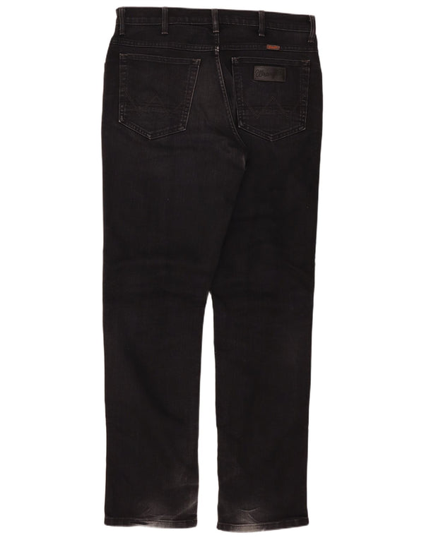 Мужские прямые джинсы Wrangler Texas Stretch W36 L34, черный хлопок