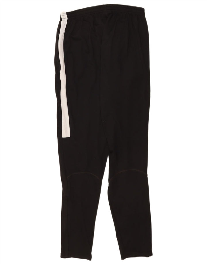 Мужские спортивные брюки Nike Dri Fit среднего размера, полиэстер с цветными блоками, средний черный