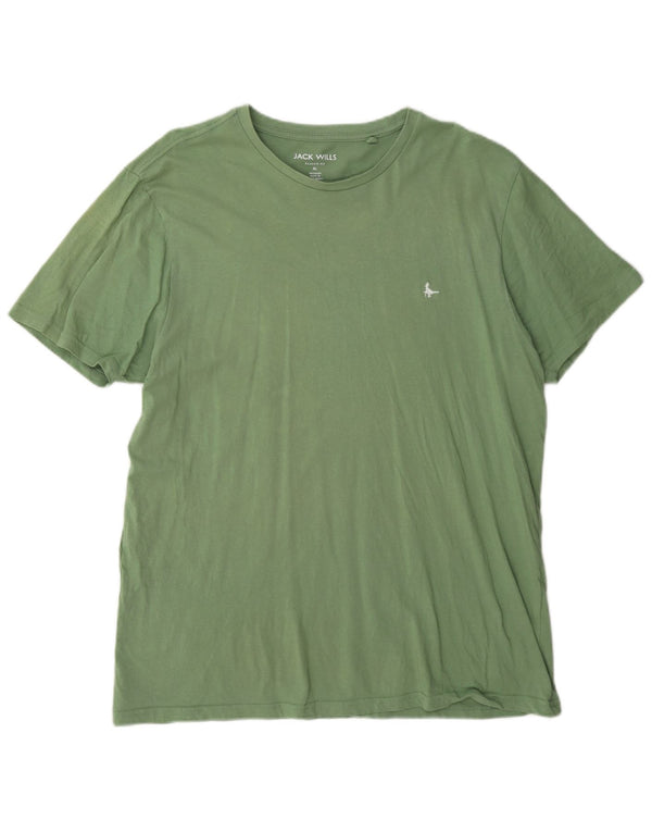 Мужская футболка классического кроя Jack Wills Top XL, зеленый хлопок