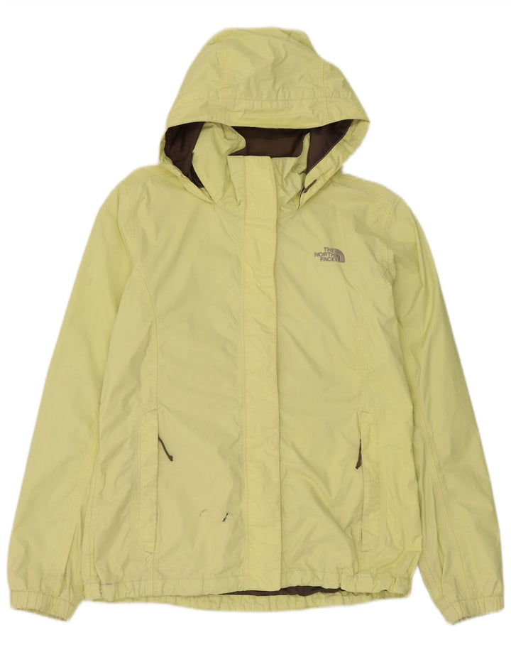 Женская дождевик с капюшоном The North Face UK 14, нейлон среднего желтого цвета