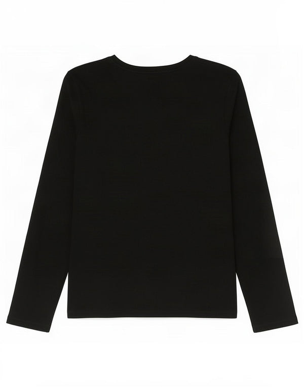 Женский топ с длинным рукавом Polo Ralph Lauren, Великобритания 18 XL, черный хлопок