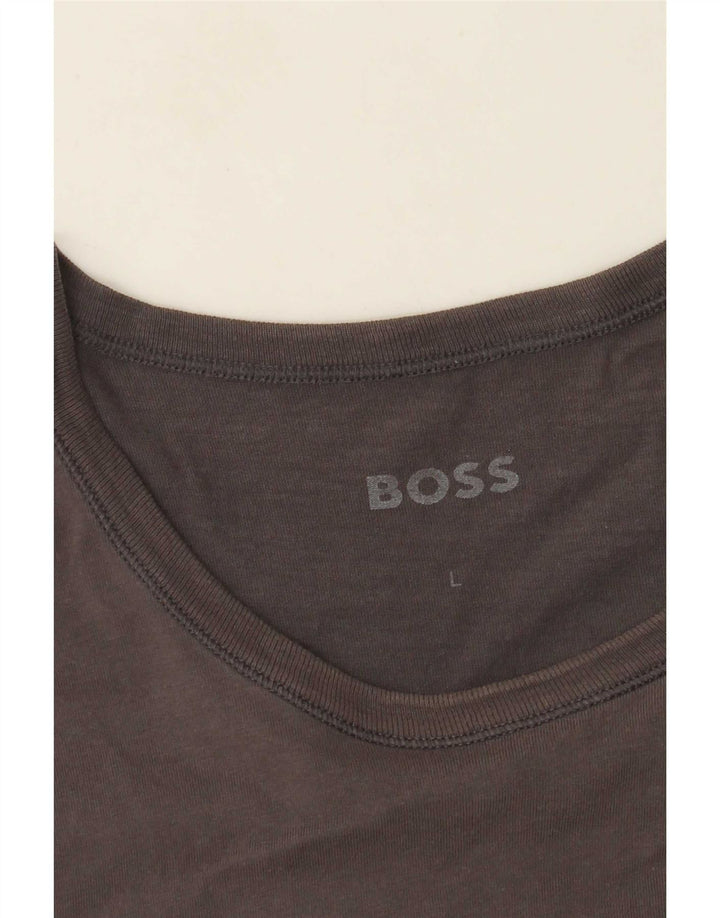 Женская футболка Hugo Boss Top UK 14, большая, серая