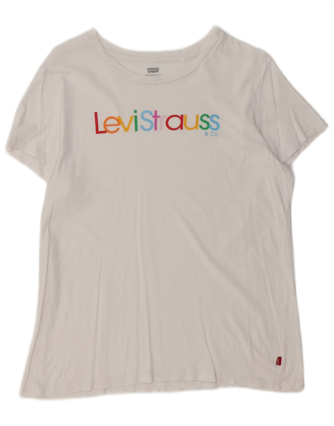 Женская футболка с рисунком LEVI'S Top UK 14 Medium White