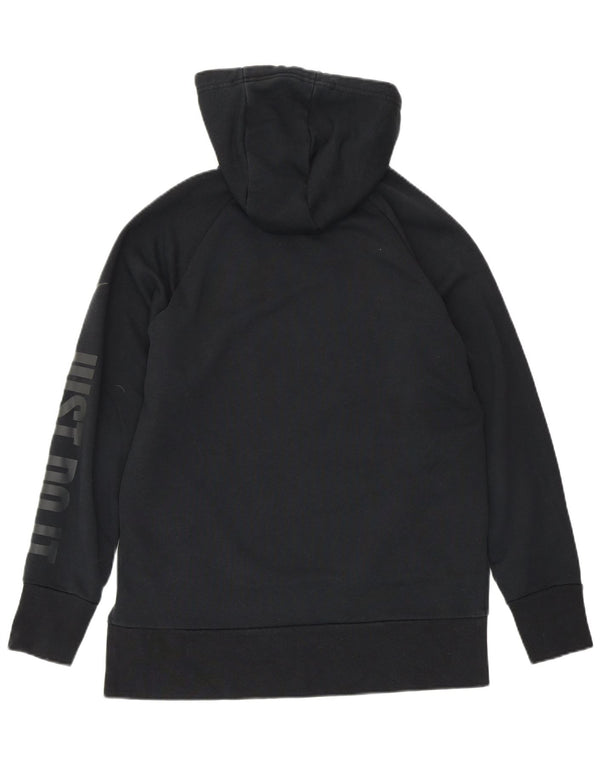 Женский джемпер с капюшоном оверсайз NIKE Dri Fit UK 6 XS, черный хлопок