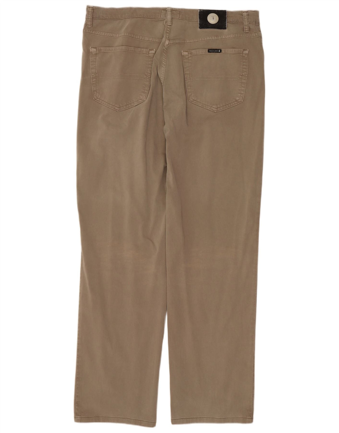 Мужские прямые повседневные брюки Trussardi W38 L32, бежевый хлопок