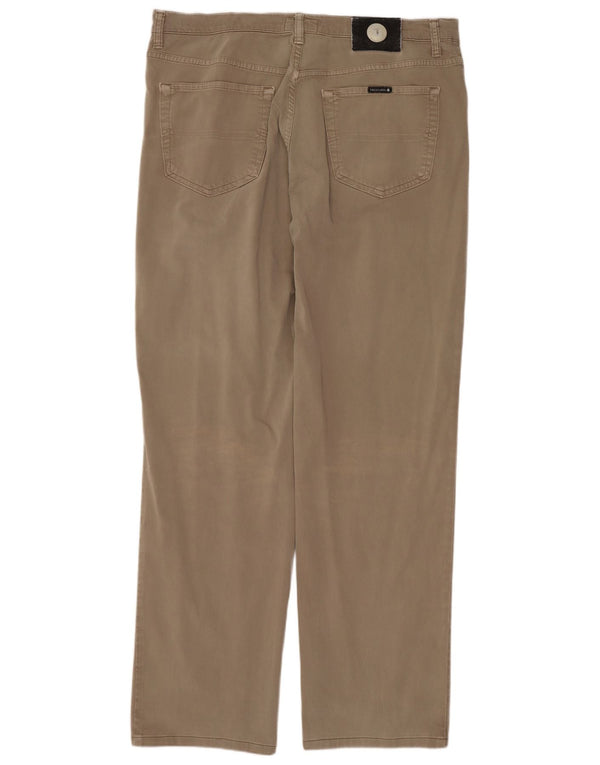 Мужские прямые повседневные брюки Trussardi W38 L32, бежевый хлопок