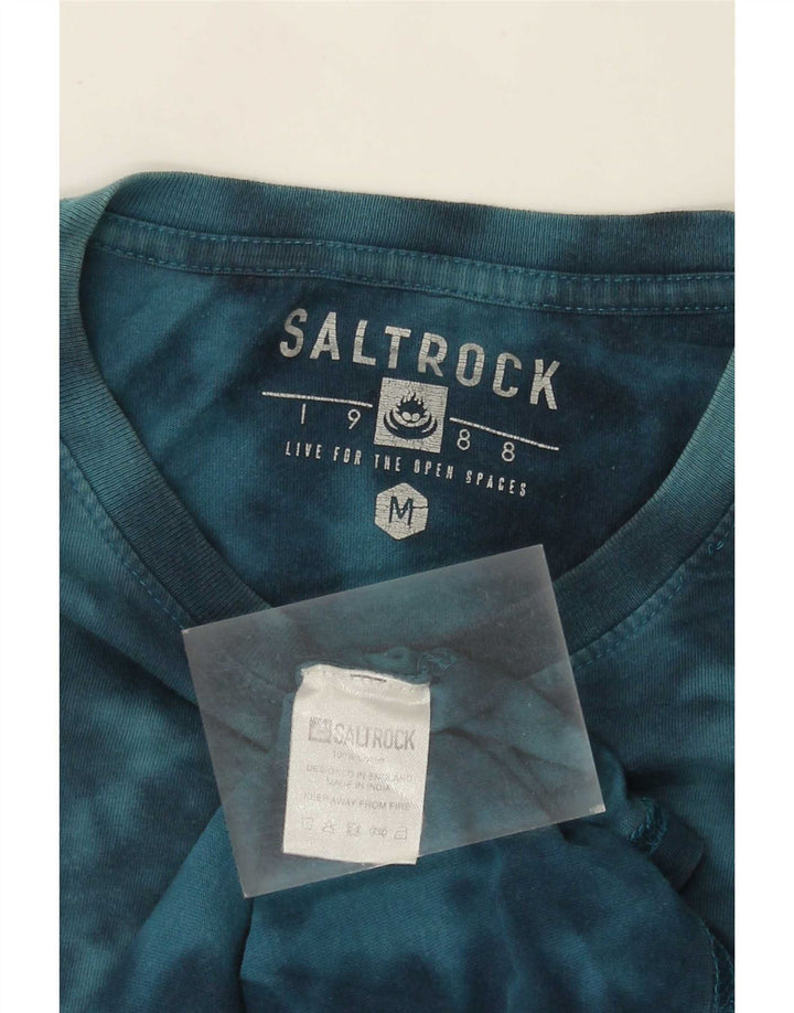 Мужская футболка Saltrock с рисунком, топ, средний синий, хлопок с принтом тай-дай