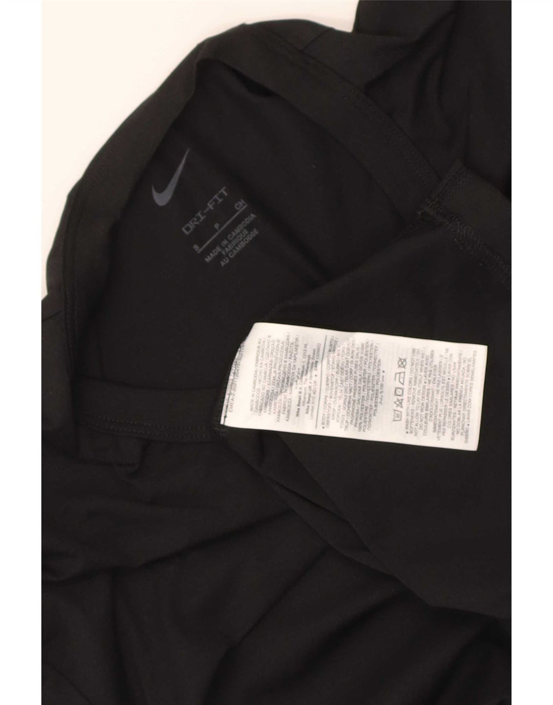 Мужская футболка Nike Dri Fit, маленький черный полиэстер