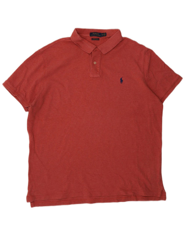 Мужская приталенная рубашка Polo Ralph Lauren XL, красный хлопок