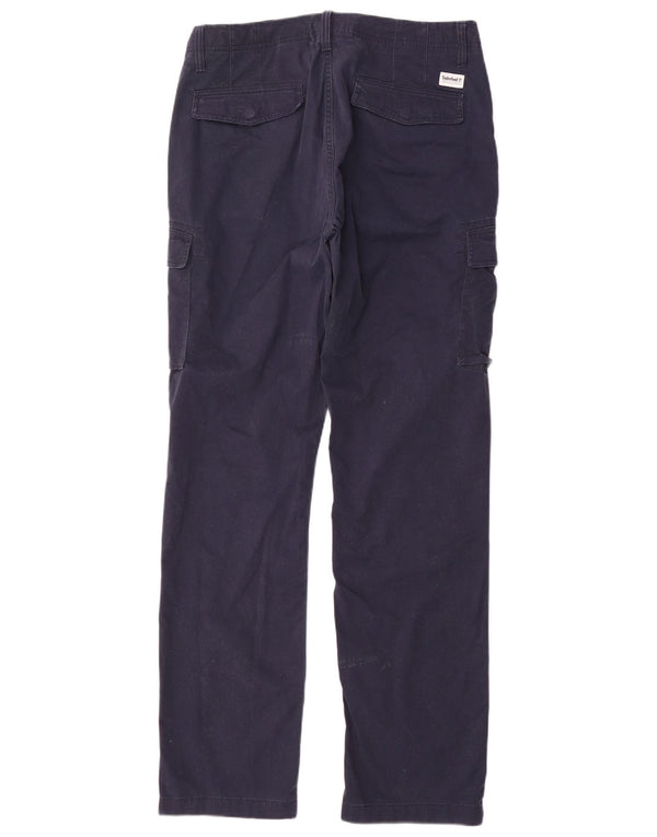 Мужские прямые брюки карго Timberland W34 L34 темно-синие, хлопок