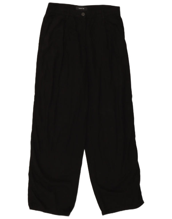 Женские прямые повседневные брюки Massimo Dutti EU 38 Small W28 L31, черные