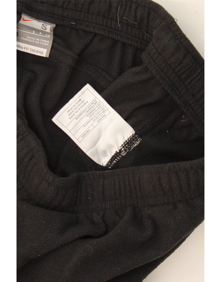 NIKE Mens Therma-Fit Fleece Tracksuit Trousers Small  Black Polyester Vintage Nike and Second-Hand Nike from Messina Hembry 