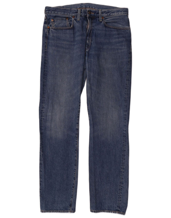 Мужские прямые джинсы Levi's W34 L32 синие, хлопок