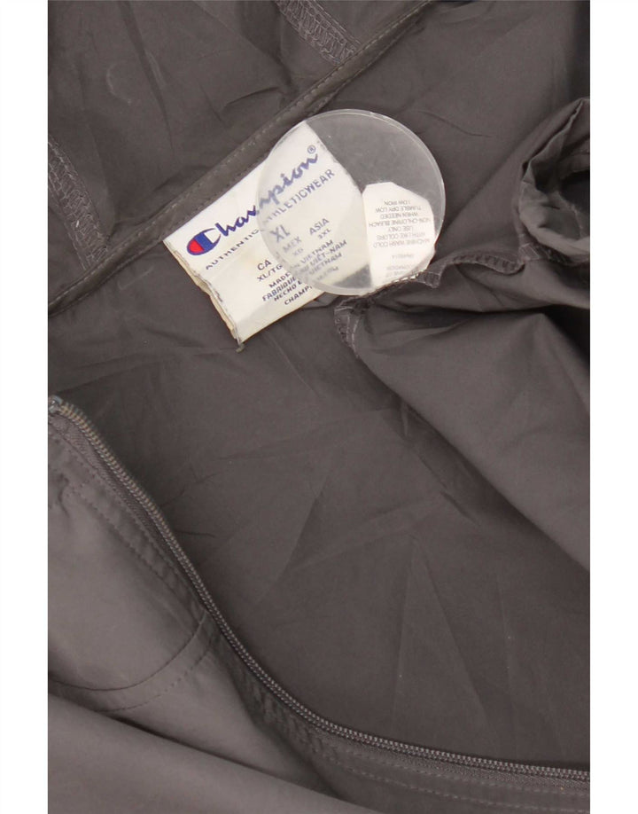 Мужская дождевик с капюшоном и графикой Champion UK 42 XL, серый полиэстер