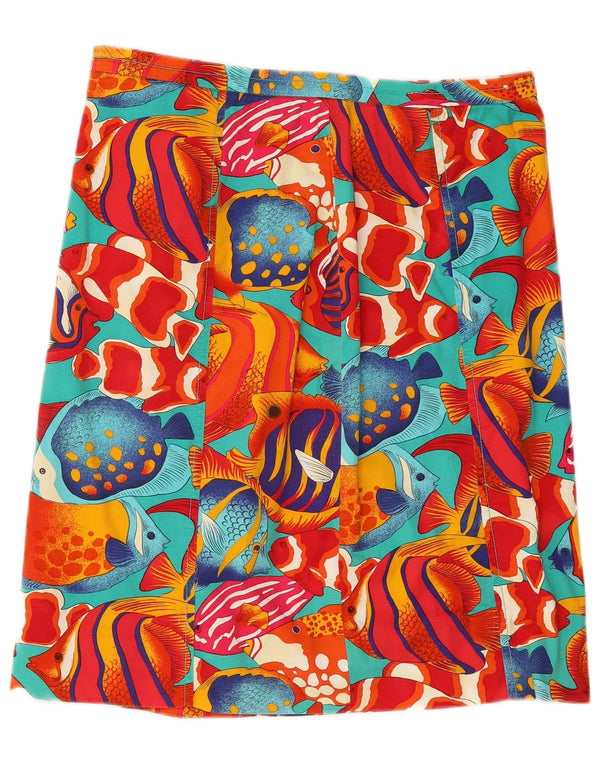 Женская прямая юбка выходного дня MAX MARA UK 14, большая W30, разноцветная