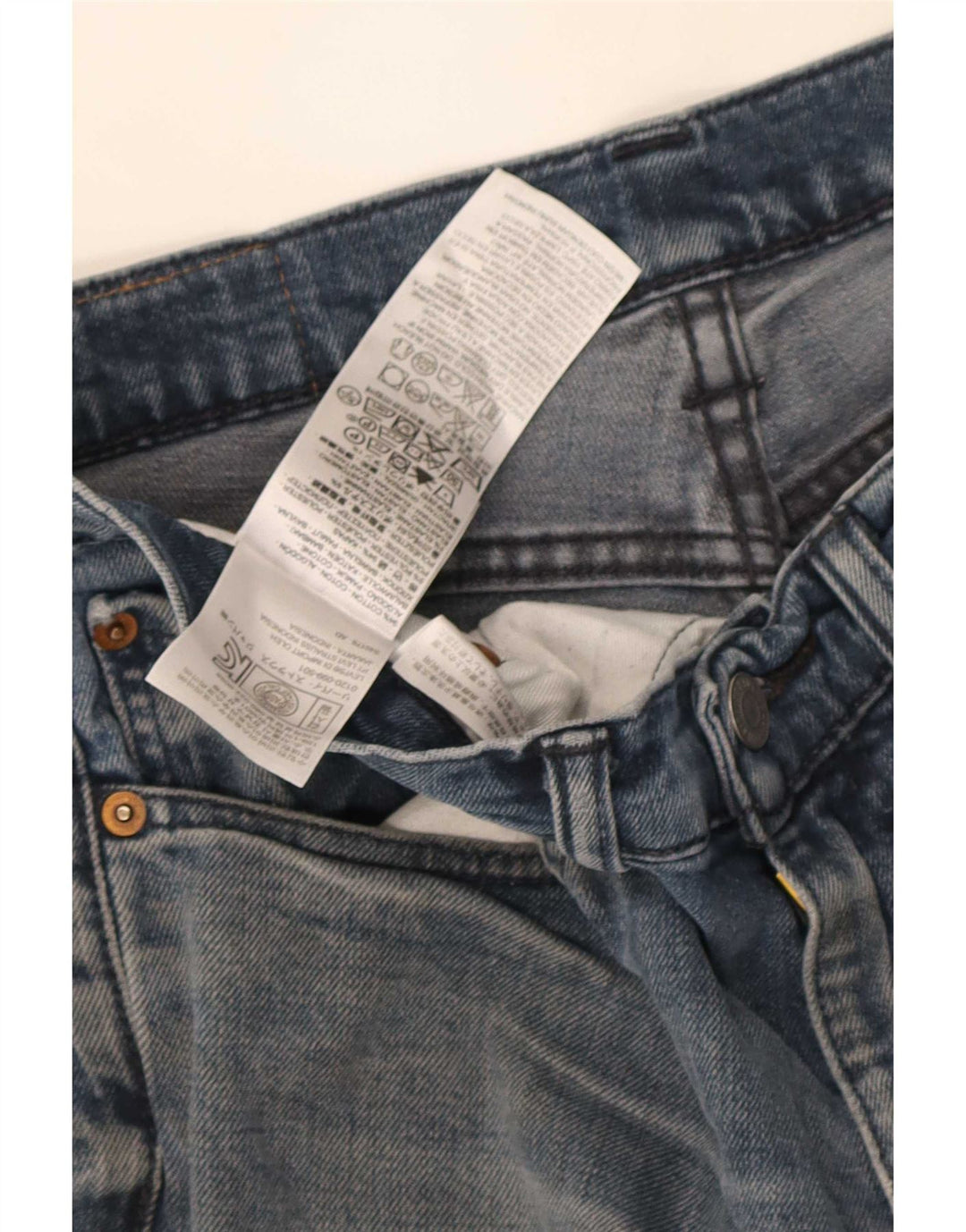 Мужские узкие джинсы Levi's W32 L32 синие, хлопок