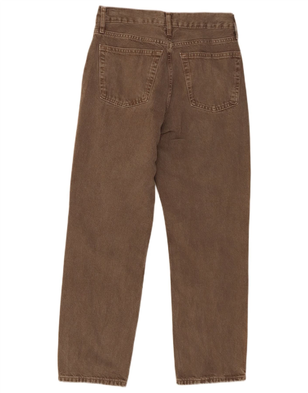 Женские джинсы Zara с высокой талией EU 38, маленькие W28 L26, коричневые, хлопок