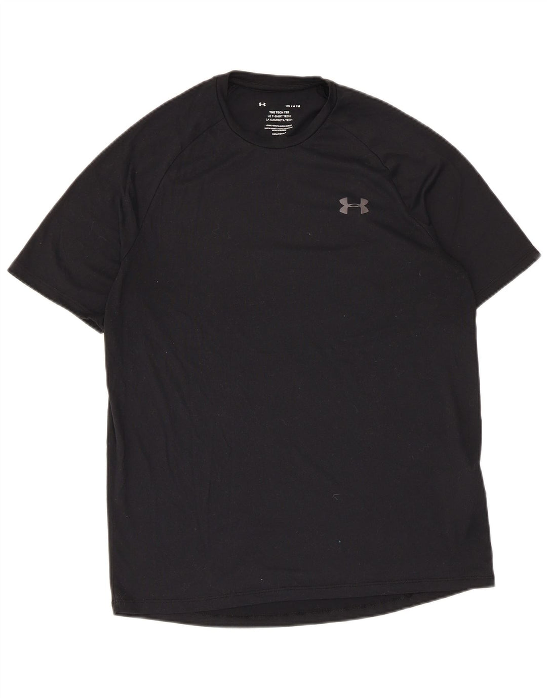 Мужская футболка Under Armour Heat Gear, верх среднего размера, черный полиэстер