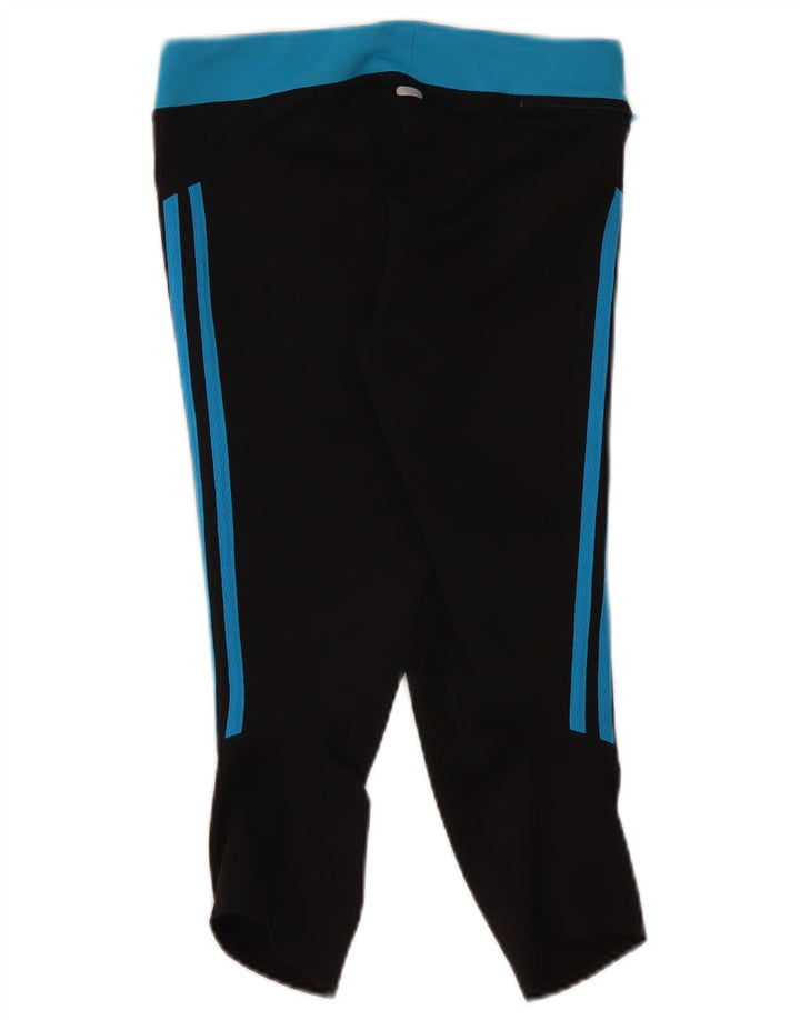 Женские леггинсы-капри Adidas Climalite UK 10, маленькие черные из полиэстера
