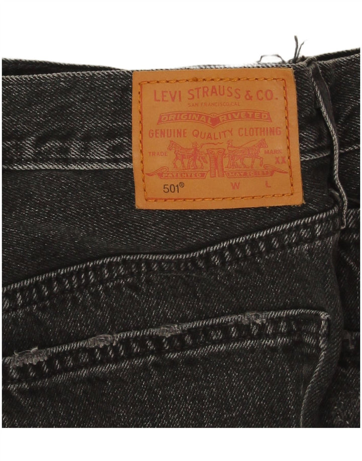 Женские джинсовые шорты Levi's 501 W28, средние черные