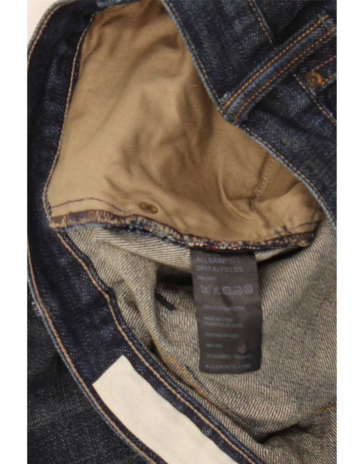 Мужские узкие джинсы All Saints W32 L33, темно-синий хлопок