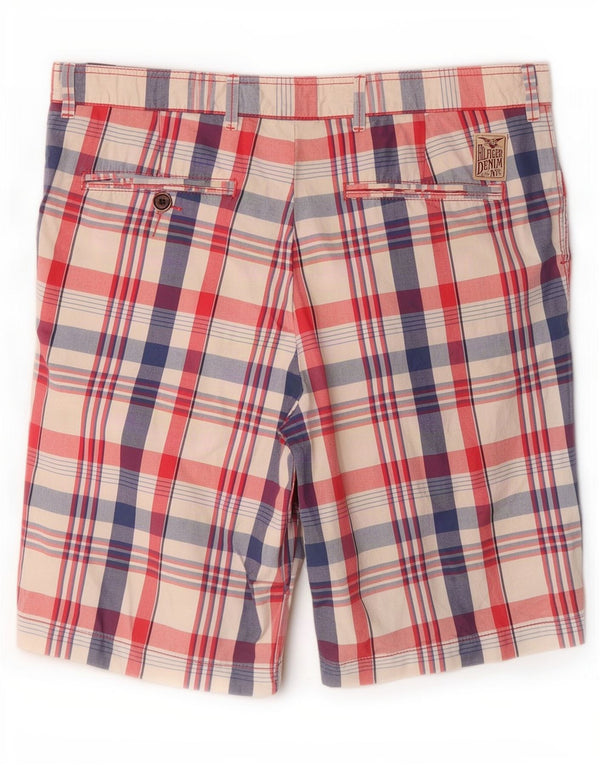 Мужские шорты чинос Tommy Hilfiger W34, большая розовая клетка, хлопок