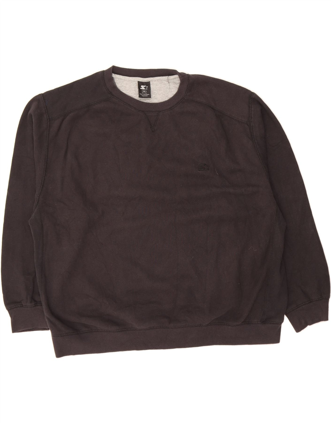 STARTER Mens Sweatshirt Jumper 2XL Black Cotton Vintage Starter and Second-Hand Starter from Messina Hembry 