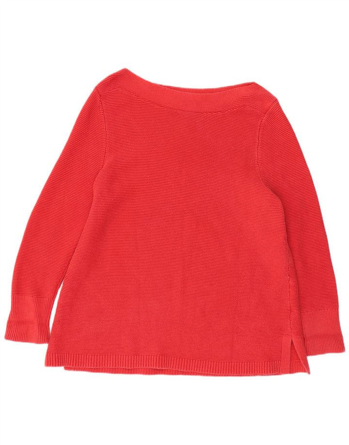 Женский джемпер с вырезом «лодочка» WHITE STUFF, Великобритания, 22, 3XL, красный хлопок