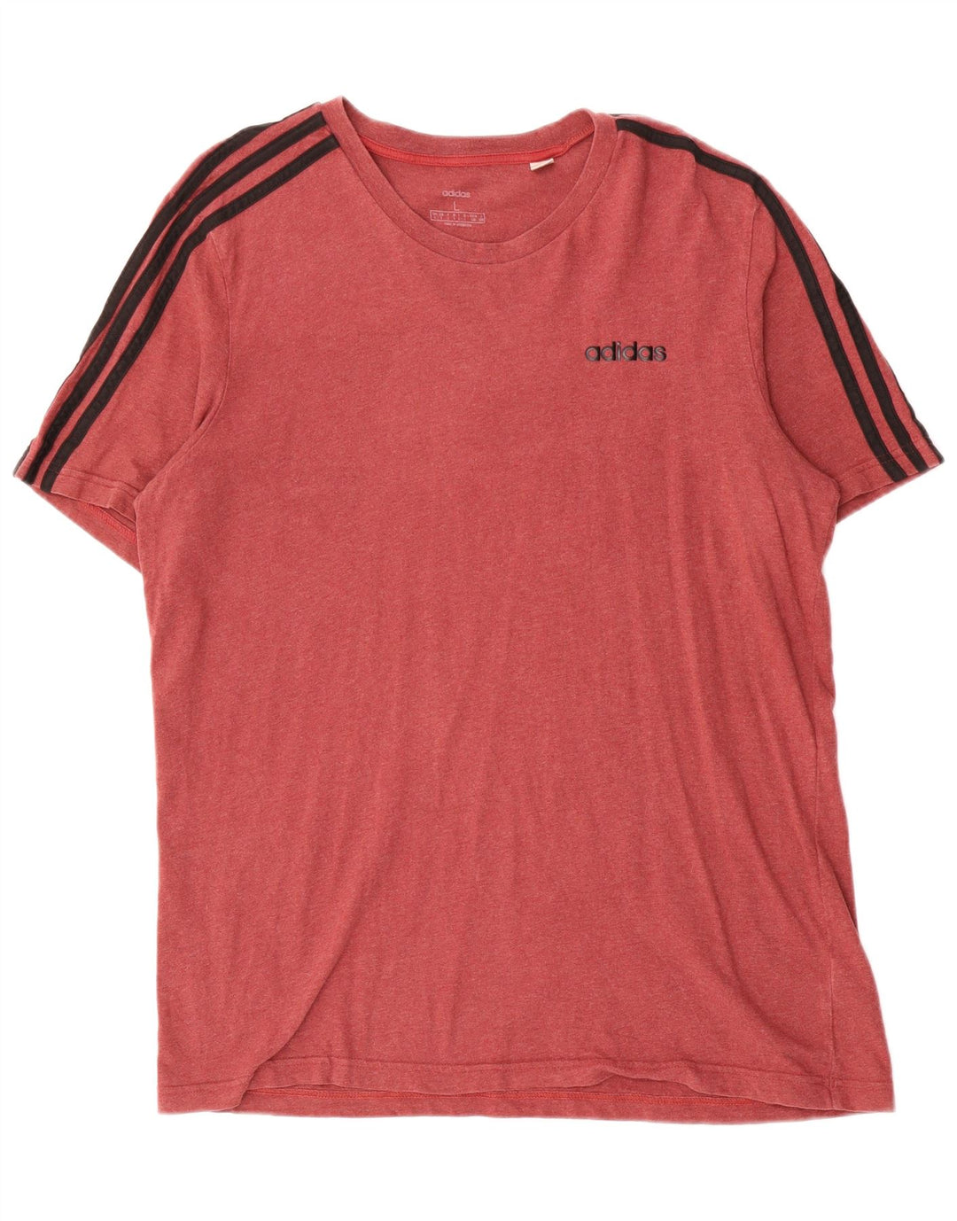 Adidas Мужская футболка из хлопка большого размера красного цвета