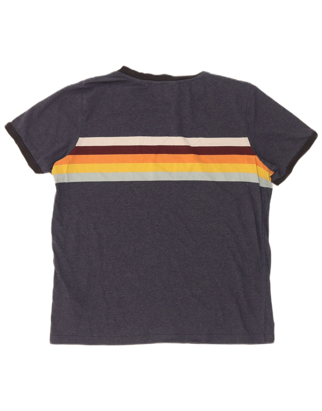 Мужская футболка Superdry Top Medium Темно-синяя с цветными блоками