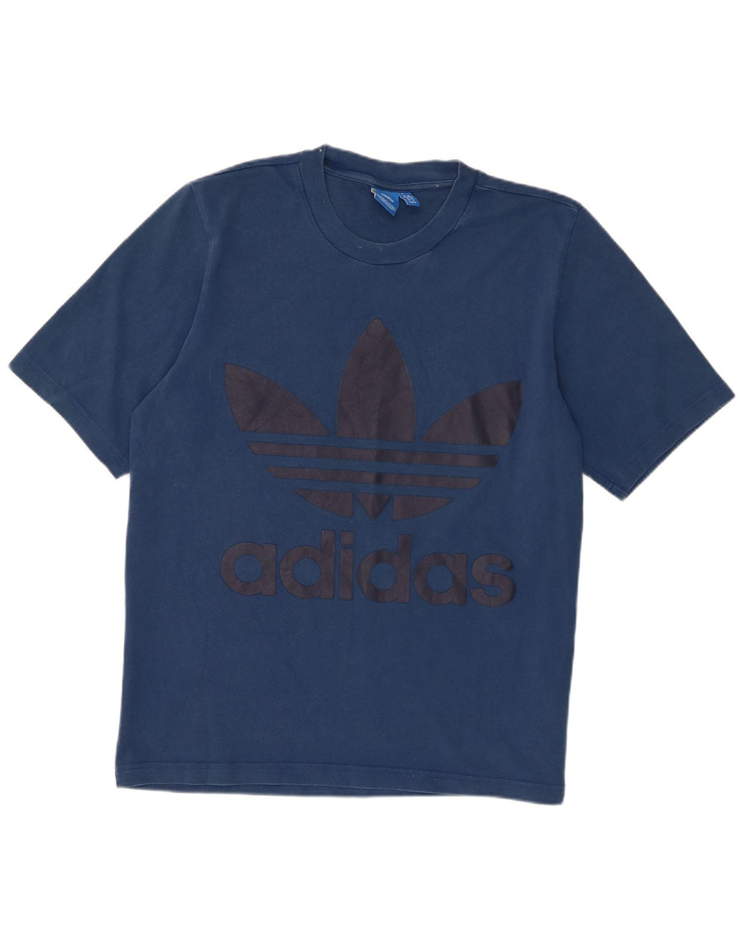 Adidas Мужская футболка с рисунком Топ среднего размера, темно-синий, хлопок