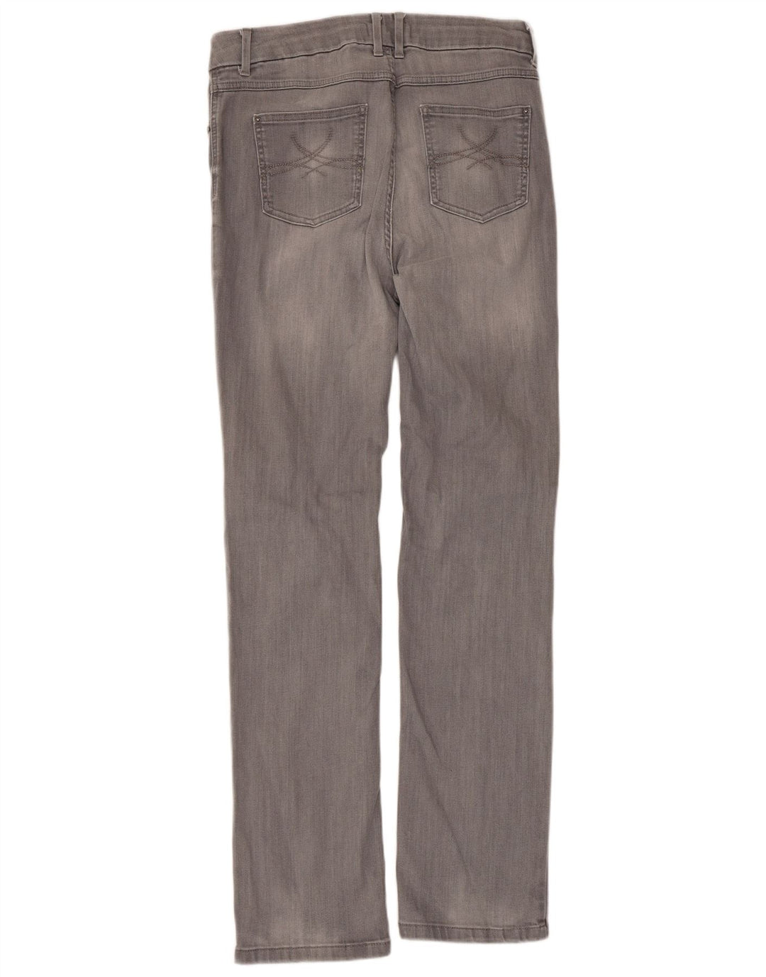 Женские прямые джинсы Marks & Spencer UK 14, большие размеры W32 L31, серый хлопок