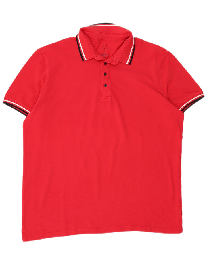 Мужская рубашка-поло Armani Exchange XL, красный хлопок