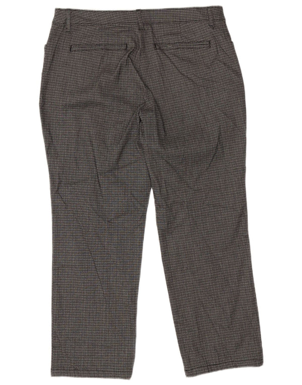 Женские повседневные брюки свободного покроя Lee со средней посадкой, США 14, XL, W34, L26, серая клетка