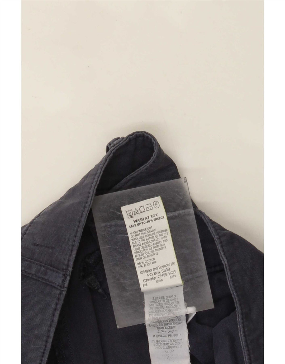 Женские укороченные брюки Marks & Spencer UK 12 Medium W32 L24 Темно-синие