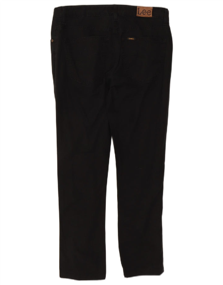 LEE Mens Cameron Straight Jeans W33 L25 Black Cotton