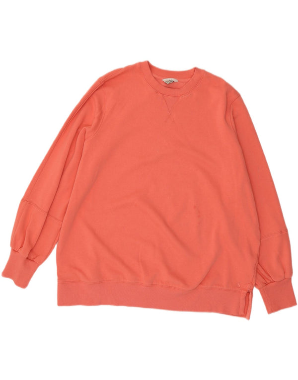 JOULES Womens Oversized Sweatshirt Jumper UK 20 2XL Pink Cotton