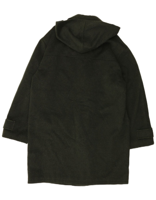 Винтажный мужской дафлкот с капюшоном UK 40, большой зеленый