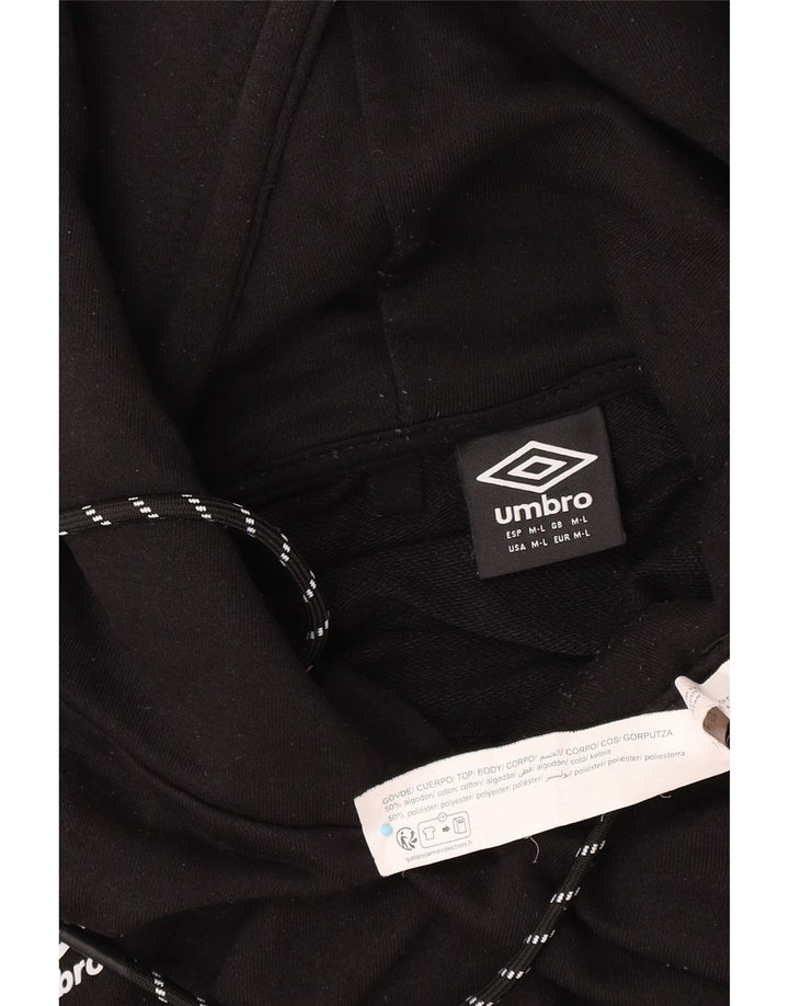 Мужской джемпер с капюшоном Umbro, средний черный, хлопок