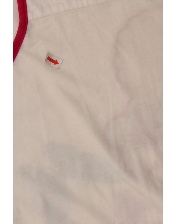 Платье-туника без рукавов с рисунком для девочек 11-12 лет, белое цветочное платье