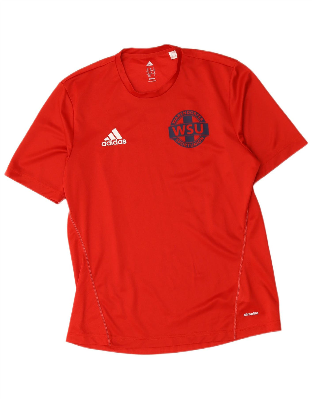 Мужская футболка Adidas Warendorfer Sportuninon с рисунком, средний красный